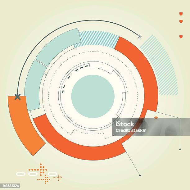 Futurista Ilustração Vetorial - Arte vetorial de stock e mais imagens de Concêntrico - Concêntrico, Plano de Fundo, Abstrato