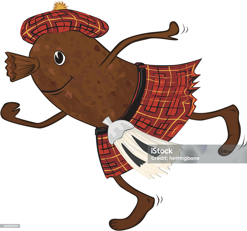 Haggis In Tartan Kilt Stock Illustration - Download Image Now - Haggis,  Cartoon, Kilt - iStock