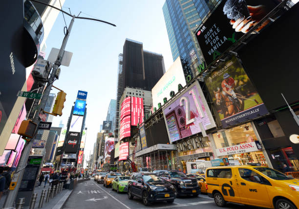 istock People and traffic in Times Square. 1638323023