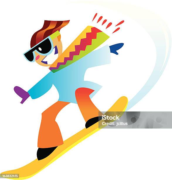 Snowboarder Ragazzo - Immagini vettoriali stock e altre immagini di Bellezza - Bellezza, Divertirsi, Esercizio fisico