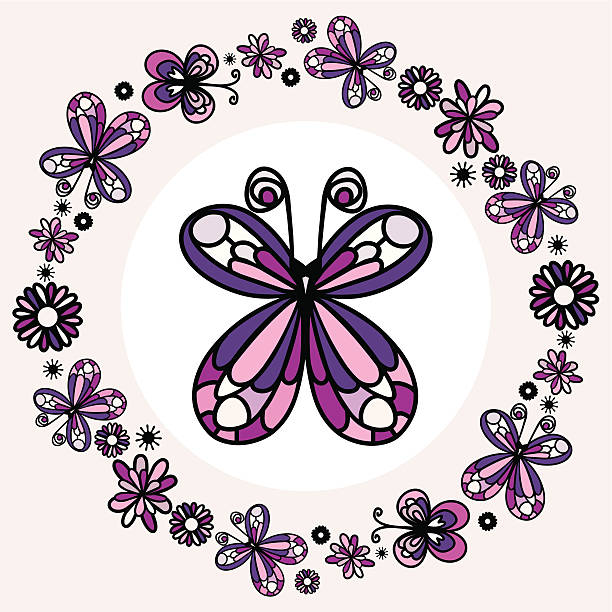 Motyle – artystyczna grafika wektorowa
