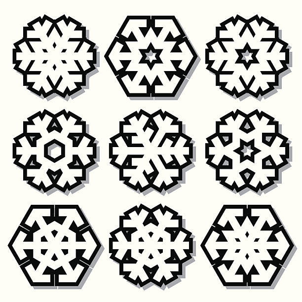 Flocons de neige - Illustration vectorielle