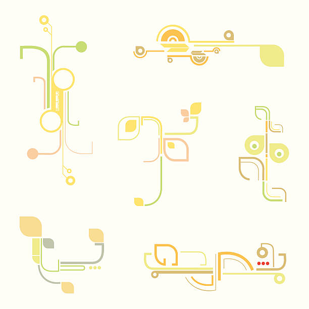 Fancy Abstract Design Elements vector art illustration