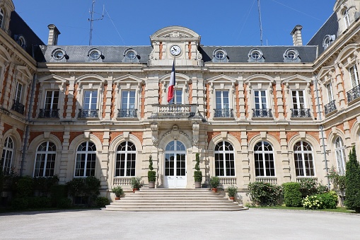 The prefecture, seen from outside, city of Chaumont, department of Haute Marne, France