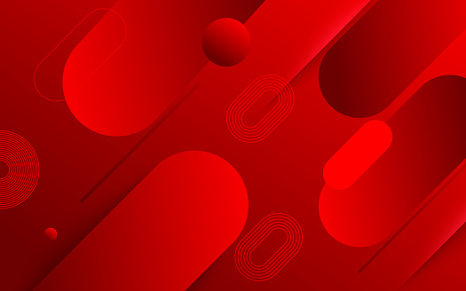 Modern abstract dark red gradient geometric round circle shape background