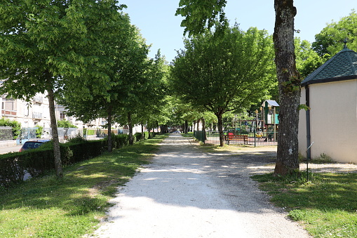 Boulingrin garden, public park, town of Chaumont, department of Haute Marne, France