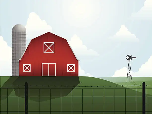 Vector illustration of Farm illustration