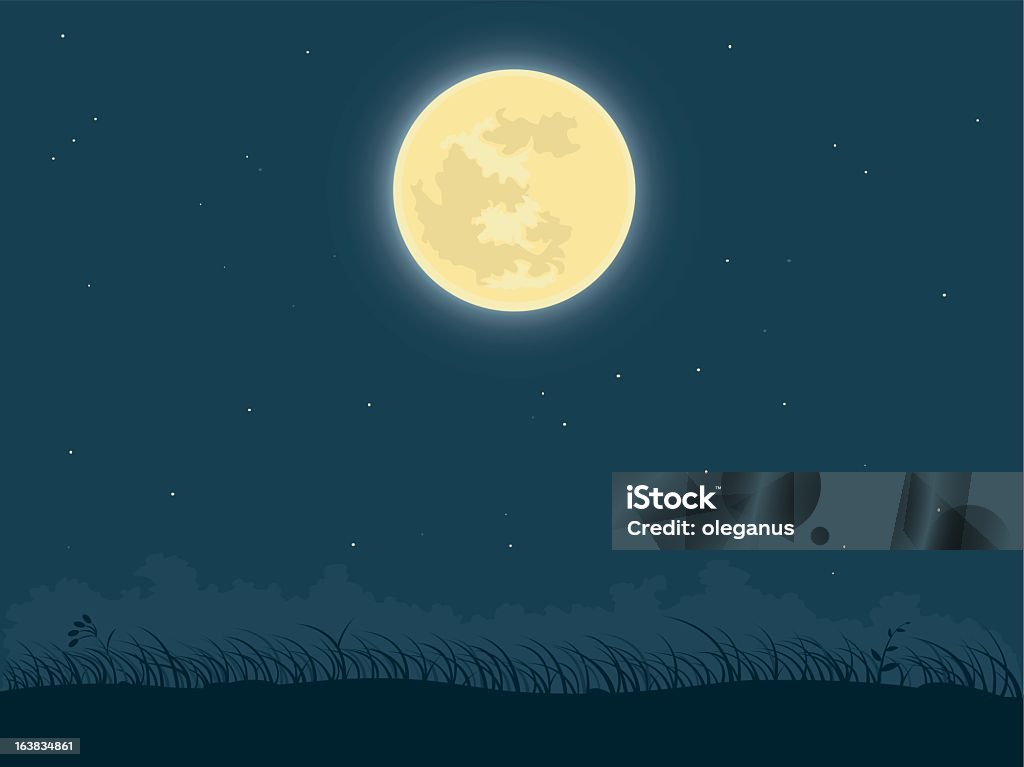 Moon - Grafika wektorowa royalty-free (Astronomia)