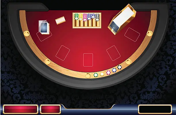 Vector illustration of online casino user interface
