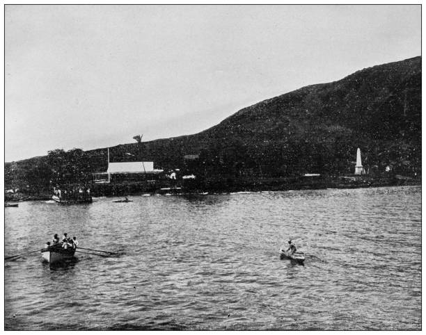 istock Hawaii, antique photo: Captain Cook's monument 1638358280