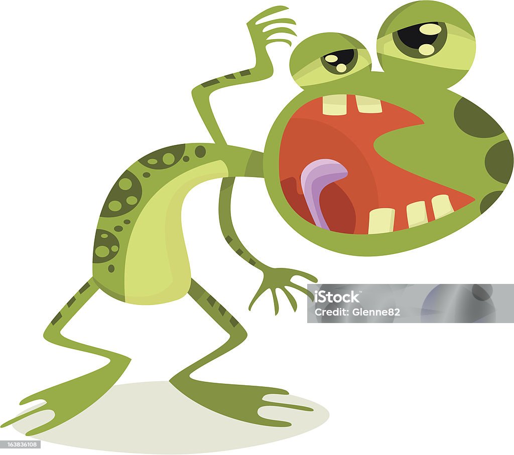 Sleepy or Goofy Frog a sleepy or goofy looking frog Tree Frog stock vector