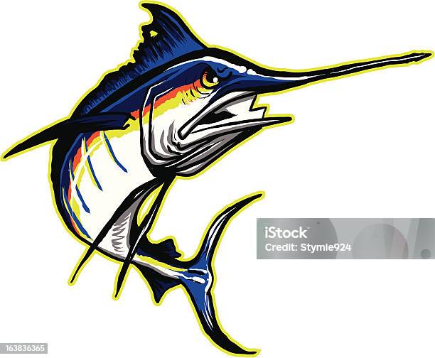 Angry Billfish Stock Illustration - Download Image Now - Fish, Swordfish, Anger