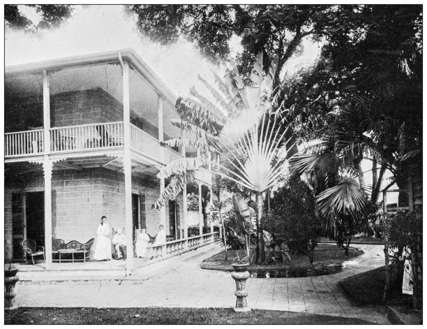 istock Hawaii, antique photo: Dr McGrew's residence 1638364755