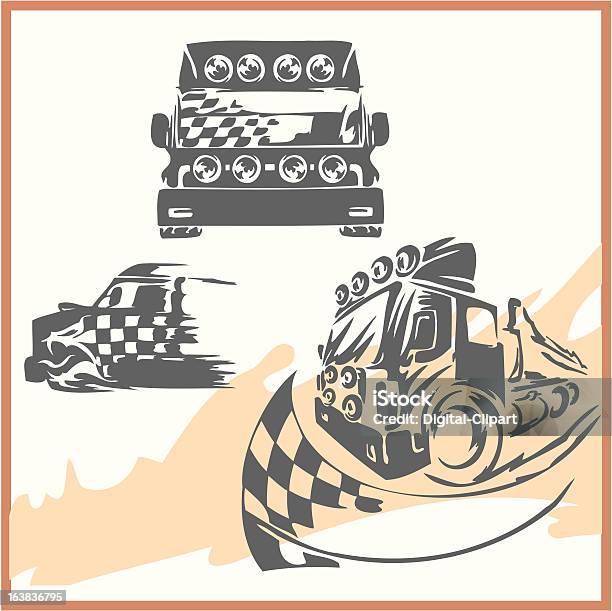 4x4 Offroad Symbol Stock Illustration - Download Image Now - 4x4, Auto Racing, Car