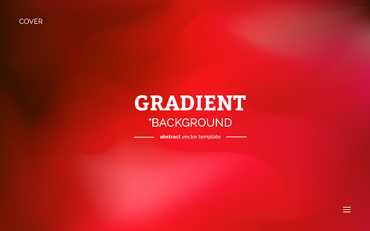 Abstract red gradient defocused background design with dynamic wave texture surface