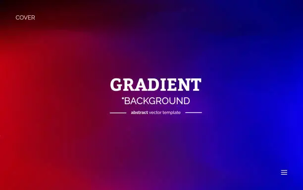 Vector illustration of Abstract red gradient defocused background design with dynamic wave texture surface