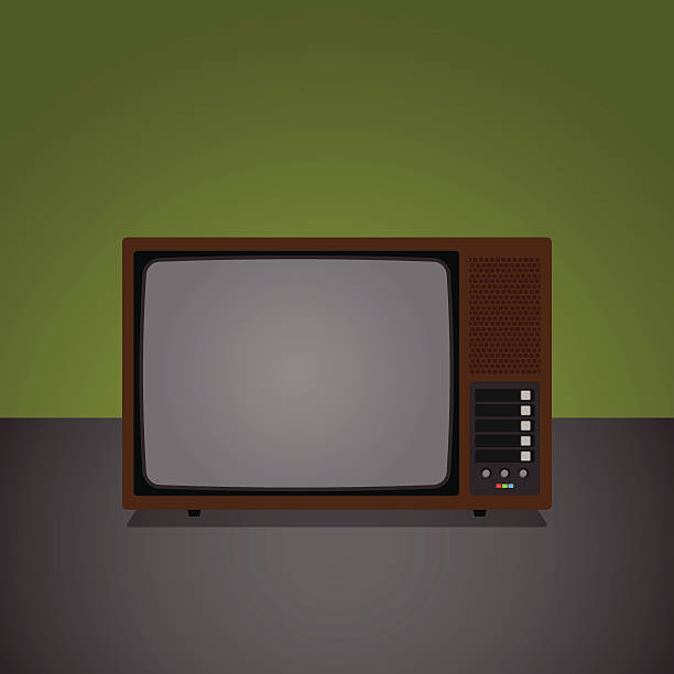 television vector art illustration