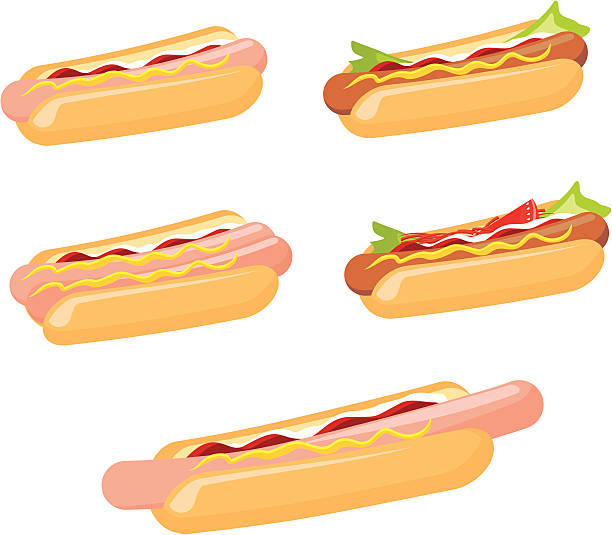 hotdog serial vector art illustration