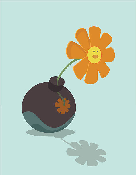 Flower Bomb vector art illustration