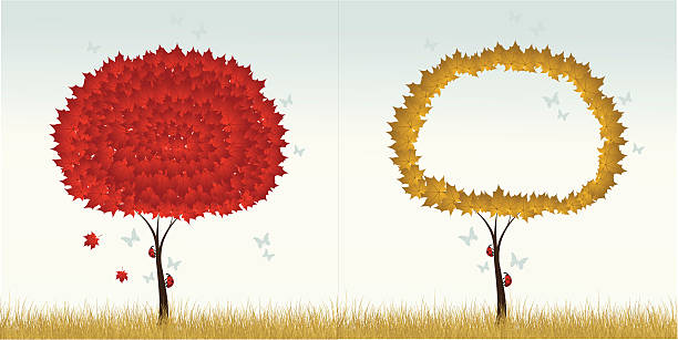 background with tree vector art illustration