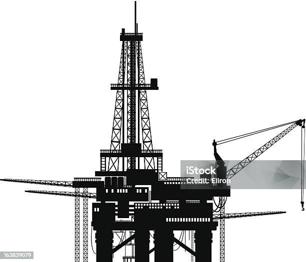 Offshore Platforms Stock Illustration - Download Image Now - Exploration, Illustration, Industry