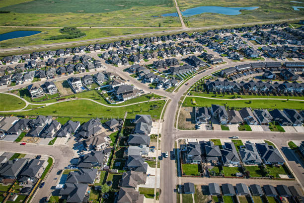 istock Evergreen Aerial in Saskatoon 1638427514