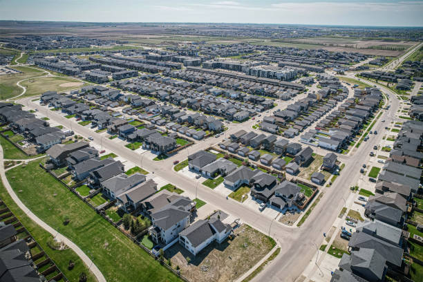istock Evergreen Aerial in Saskatoon 1638429646