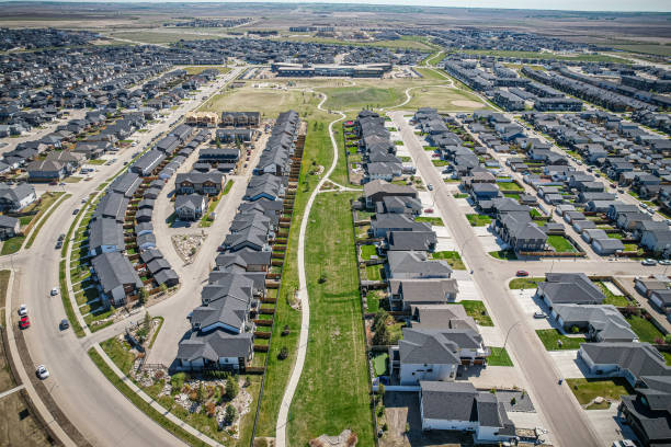 istock Evergreen Aerial in Saskatoon 1638429648