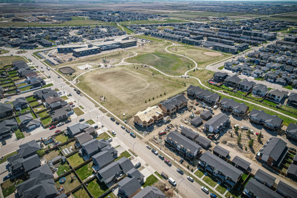 istock Evergreen Aerial in Saskatoon 1638430686