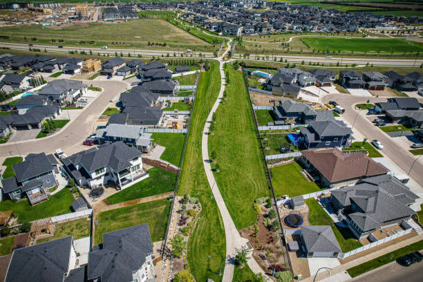 istock Evergreen Aerial in Saskatoon 1638435404