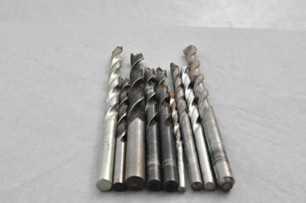 istock Close-up of drills ready for work, representing efficiency in construction. Set of close-up drills, perfect for representing precise work in the field of construction. 1638462205