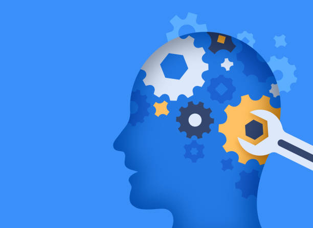 istock Mental Health Anxiety Strategy Thinking Therapy Idea Gear Head Wrench Concept 1638464366