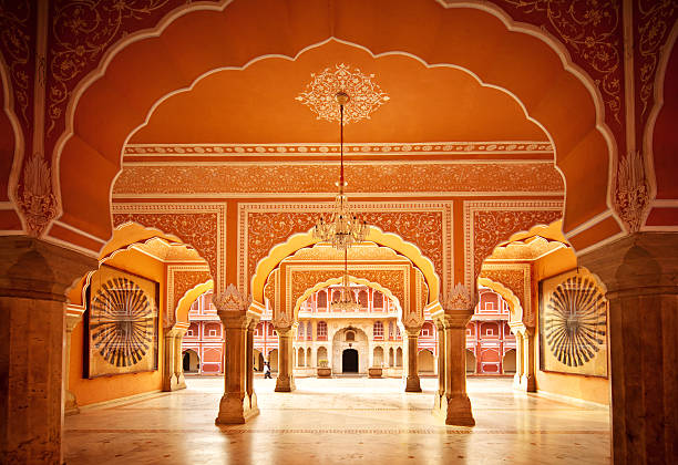Indian Palace City Palace Museum, Jaipur, Rajasthan, India jaipur photos stock pictures, royalty-free photos & images