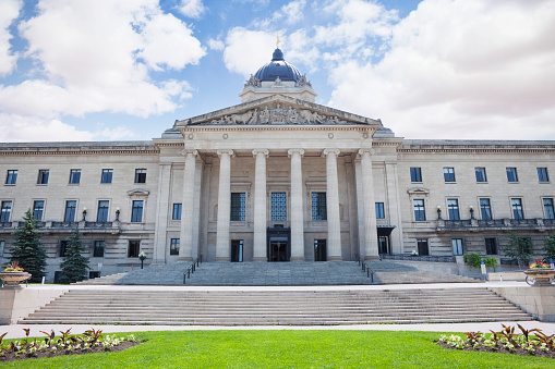 Manitoba Legislative Building in Winnipeg, Canada.