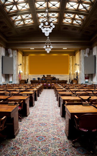 Cámara de representantes de cámara capitolio estatal de Montana photo