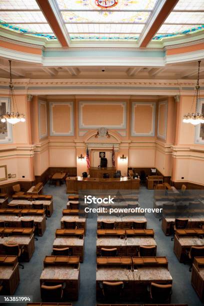 Câmara Dos Representantes Da Câmara Capitólio Do Estado De Wyoming - Fotografias de stock e mais imagens de Cheyenne