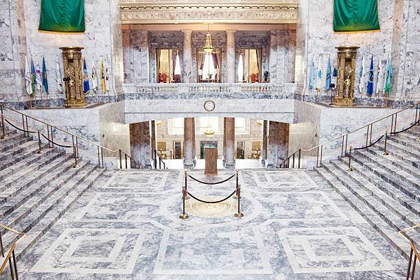 ワシントン州議事堂 - washington state capitol building ストックフォトと画像