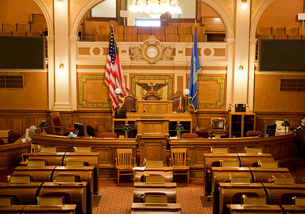 chambre des représentants chambre capitole d'état du dakota du sud - south dakota pierre state capitol building usa photos et images de collection