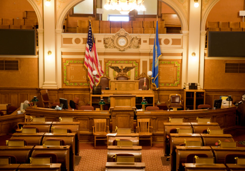 House of Representatives Chamber of the South Dakota state capitol building in Pierre, SD.