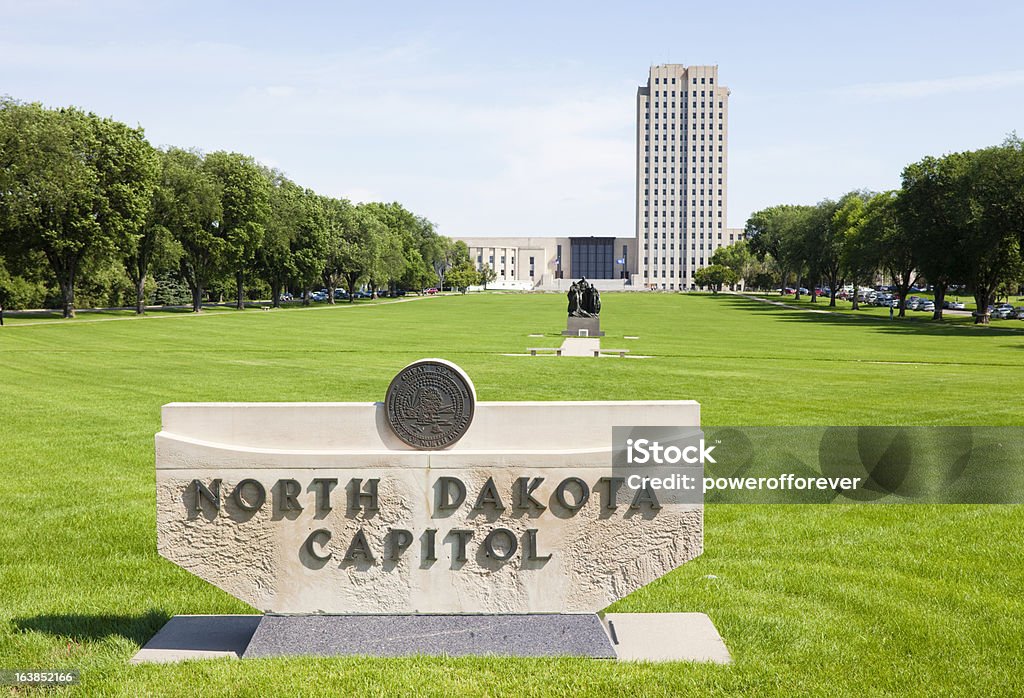 North Dakota State Capitol Building North Dakota state capitol building in Bismarck, ND. North Dakota Stock Photo