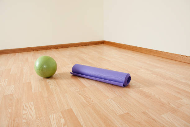 istock Fitness Ball and Exercise Mat 163852554