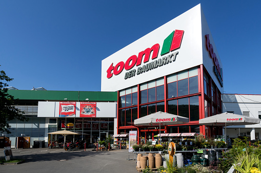 Gummersbach, Germany - August  24, 2019: toom hardware store