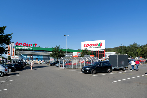 Gummersbach, Germany - August  24, 2019: toom hardware store