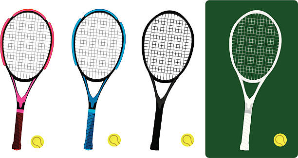 Tennis racket vector art illustration