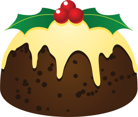 Delicious Xmas Fruitcake Pudding Dessert Stock Illustration - Download  Image Now - Christmas Pudding, Fruitcake, Illustration - iStock