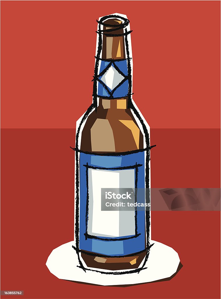 Butelka piwa - Grafika wektorowa royalty-free (Alkohol - napój)