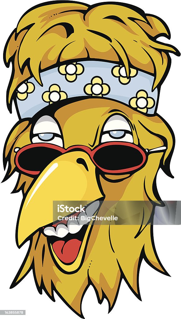 Hippie Hawk Pitter stock vector