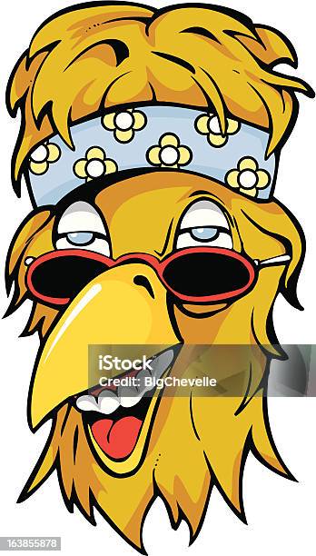 Hippie Hawk Stock Illustration - Download Image Now - Pitter, Animal, Bird