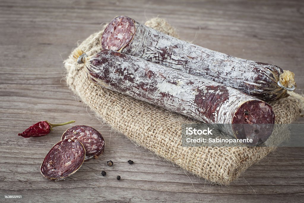 Burro Salame - Royalty-free Carne Foto de stock