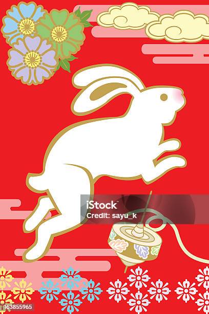 Japan Cartoon Rabbit Japanesestyle Rabbit Stock Illustration - Download Image Now - Animal ...